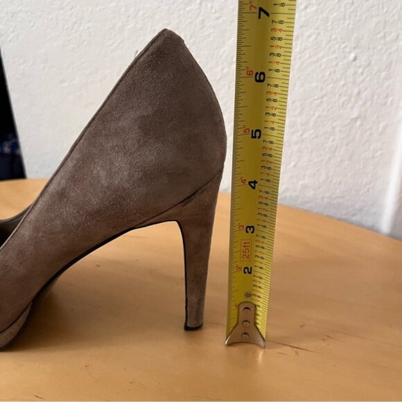 BCBGeneration Nude Suede Platform Pump Size 10 - Picture 14 of 15